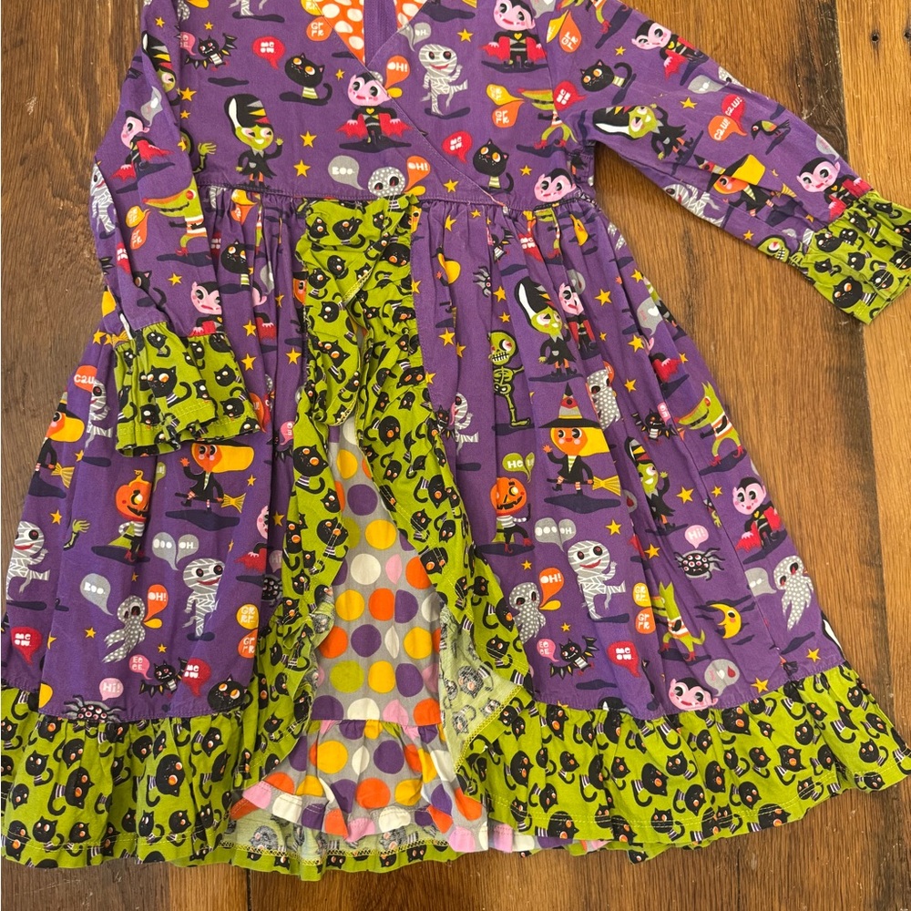 Jelly The Pug Halloween Costume Dress - Purple and Green